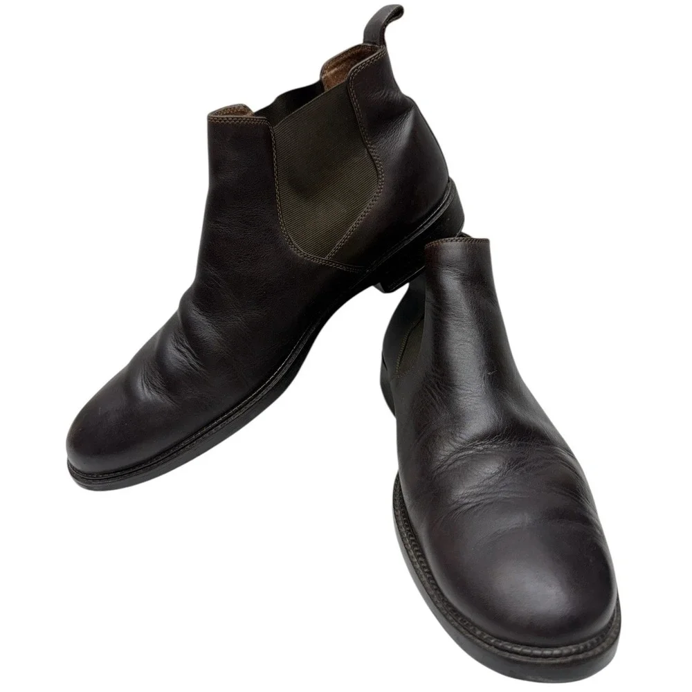 Johnston & Murphy Chelsea Brown Boots Ankle Shoes Mens Garner‎ 20-9420 13M